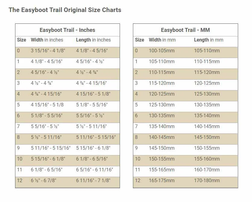 original_trail_size_chart