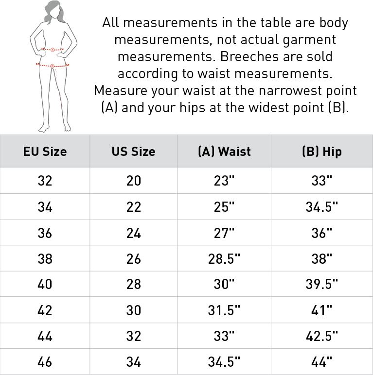 Horze_Denim_Size_Chart